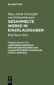 Cover von Lebensbeschreibung der Ertzbetrügerin und Landstörtzerin Courasche Trutz Simplex