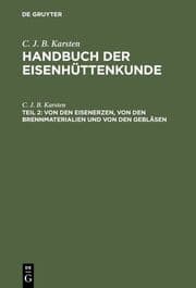 Cover von Handbuch der Eisenhüttenkunde