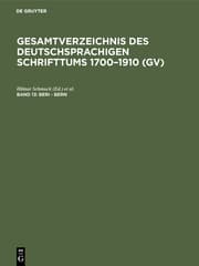 Cover von Beri - Bern