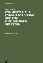 Cover von KO [Paragraphen] 1-46