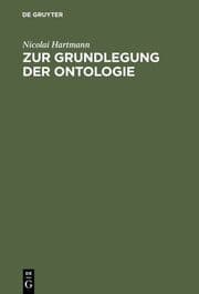 Cover von Zug Grundlegung der Ontologie