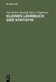 Cover von Kleines Lehrbuch der Statistik