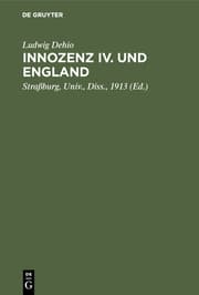Cover von Innozenz IV.und England