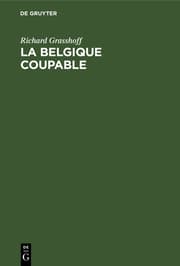 Cover von La Belgique coupable