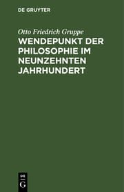 Cover von Wendepunkt der Philosophie im neunzehnten Jahrhundert