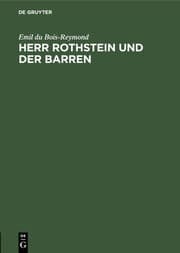 Cover von Herr Rothstein und der Barren