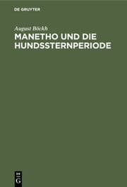 Cover von Manetho und die Hundssternperiode