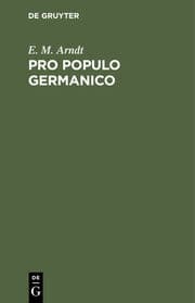 Cover von Pro populo germanico
