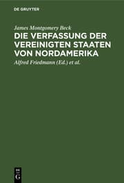 Cover von Die Verfassung der Vereinigten Staaten von Nordamerika