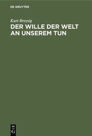 Cover von Der Wille der Welt an unserem Tun