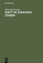 Cover von Matt in zwanzig Zügen