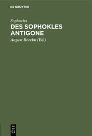 Cover von Des Sophokles Antigone