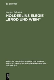 Cover von Hölderlins Elegie 'Brod und Wein'