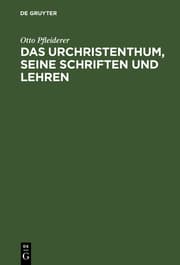 Cover von Das Urchristenthum