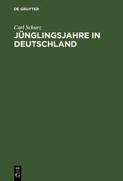 Cover von Jünglingsjahre in Deutschland