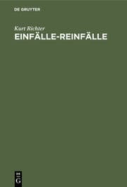 Cover von Einfälle-Reinfälle