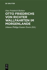 Cover von Otto Friedrichs von Richter Wallfahrten im Morgenlande