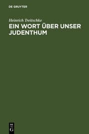 Cover von Ein Wort über unser Judenthum