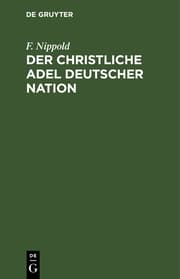 Cover von Der christliche Adel deutscher Nation