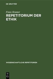 Cover von Repetitorium der Ethik