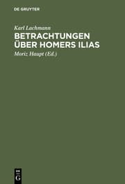 Cover von Betrachtungen über Homers Ilias