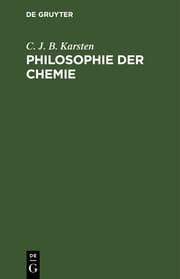 Cover von Philosophie der Chemie