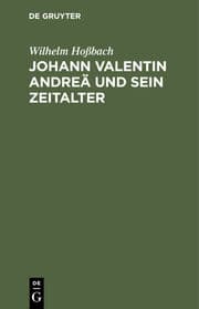 Cover von Johann Valentin Andreä und sein Zeitalter