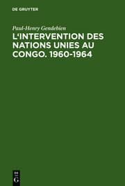 Cover von L'intervention des Nations Unies au Congo.1960-1964