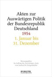 Cover von Akten zur Auswärtigen Politik der Bundesrepublik Deutschland 1954