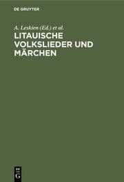 Cover von Litauische Volkslieder und Märchen