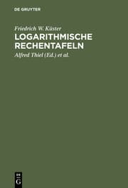Cover von Logarithmische Rechentafeln