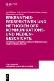 Cover von Erkenntnisperspektiven und Methoden der Kommunikations- und Mediengeschichte