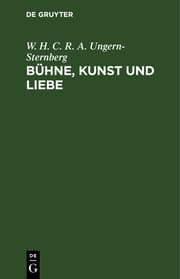 Cover von Bühne, Kunst und Liebe