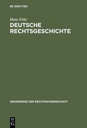 Cover von Deutsche Rechtsgeschichte