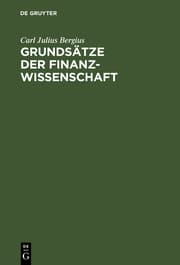 Cover von Grundsätze der Finanzwissenschaft