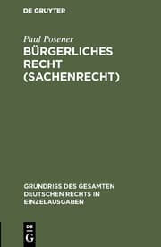Cover von Bürgerliches Recht (Sachenrecht)
