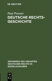 Cover von Deutsche Rechtsgeschichte