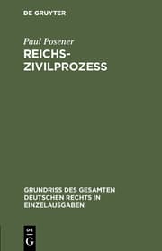 Cover von Reichszivilprozeß