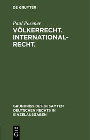 Cover von Völkerrecht.Internationalrecht.
