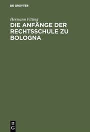 Cover von Die Anfänge der Rechtsschule zu Bologna