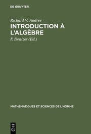 Cover von Introduction à l'algèbre