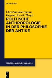 Cover von Politische Anthropologie in der Philosophie der Antike