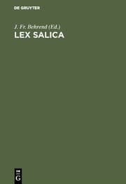 Cover von Lex Salica