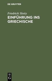 Cover von Einführung ins Griechische