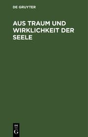Cover von Aus Traum und Wirklichkeit der Seele