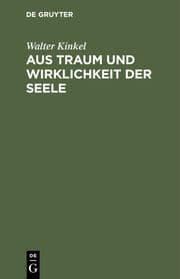 Cover von Aus Traum und Wirklichkeit der Seele