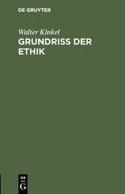 Cover von Grundriss der Ethik