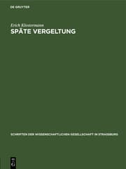 Cover von Späte Vergeltung