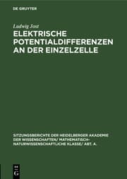 Cover von Elektrische Potentialdifferenzen an der Einzelzelle
