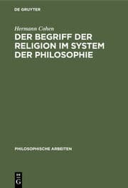 Cover von Der Begriff der Religion im System der Philosophie
